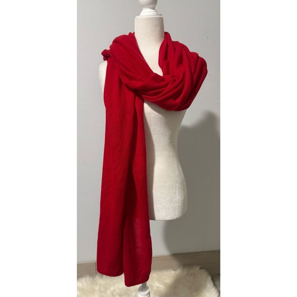 J.McLaughlin red Cashmere wrap - Picture 4 of 8